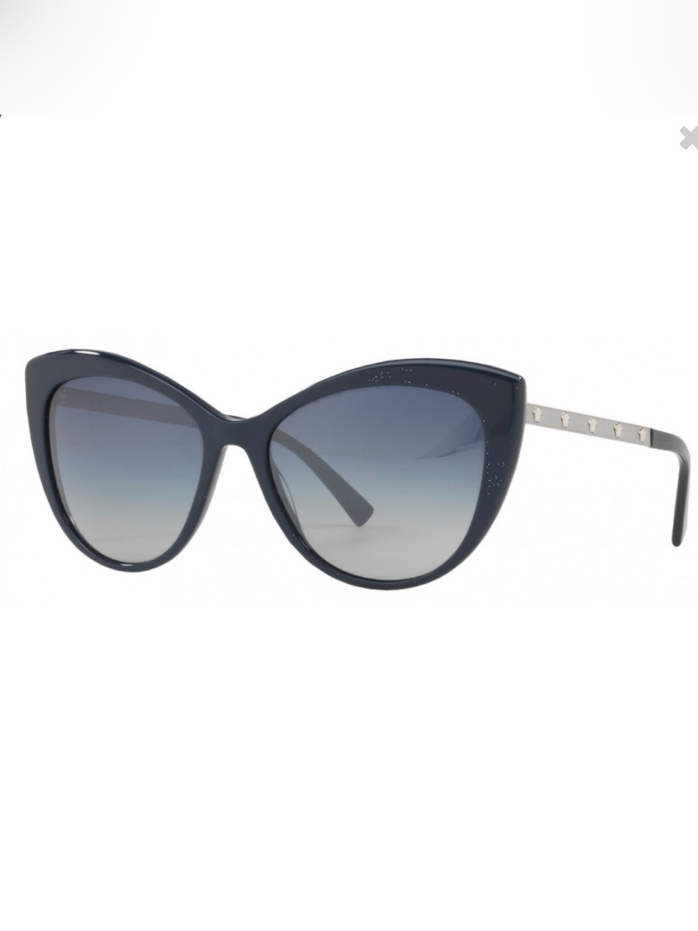 Blue Cat-Eye Women's Sunglasses - Gradient Lens